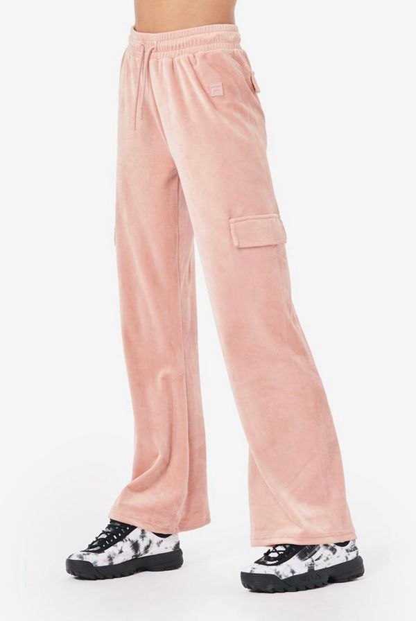 Pantalones Fila Mujer Rosas - Amrita Cargo Jog - España 491652SLC